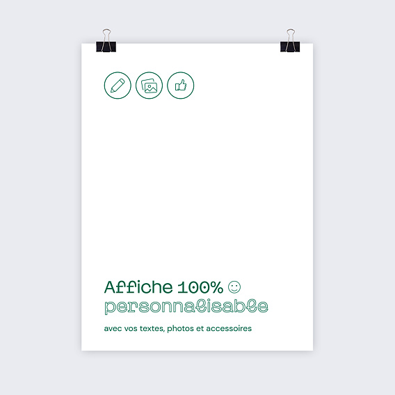 Affiche Naissance 100% Personnalisable