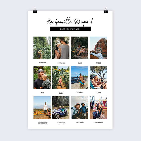 Affiche famille Rétrospective classique Recto