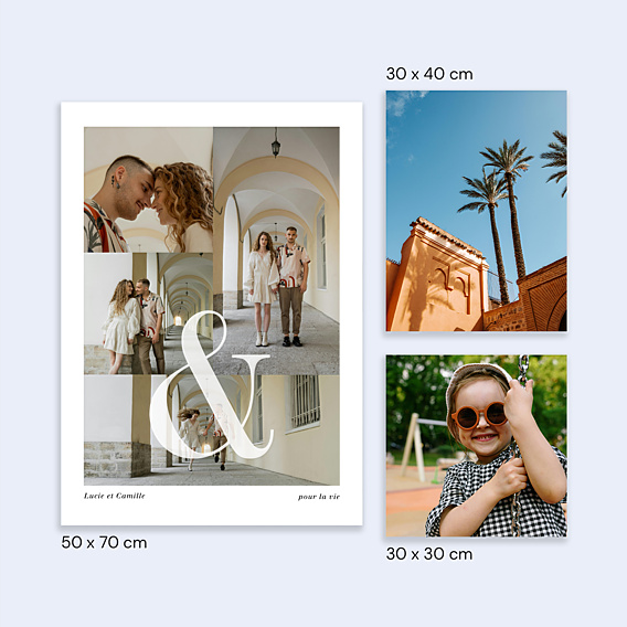 Poster famille Bonheur à deux
