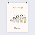 Poster personnalisé Famille dessinée Recto