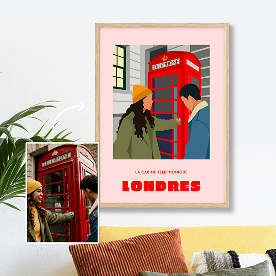 Affiche voyage Paysage minimaliste