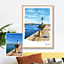 Affiche voyage Votre photo dessinée au feutre