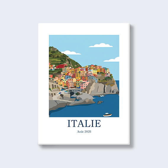 Affiche voyage Paysage en illustration minimaliste