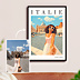 Affiche voyage Votre photo en illustration vintage