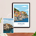 Affiche voyage Paysage en illustration minimaliste