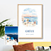 Affiche voyage Paysage en aquarelle