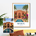 Affiche voyage Paysage en illustration minimaliste
