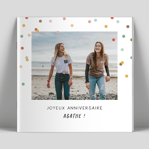 Carte Anniversaire Confettis - Popcarte