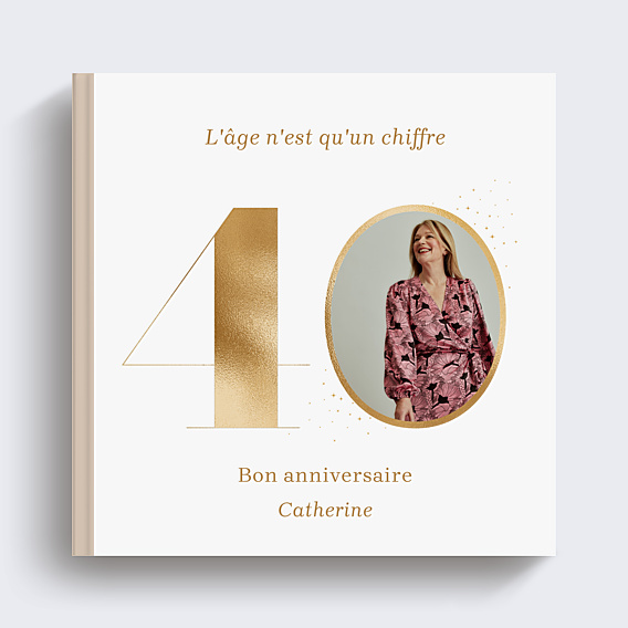 Album Photo Anniversaire Photo souvenir ocre 40