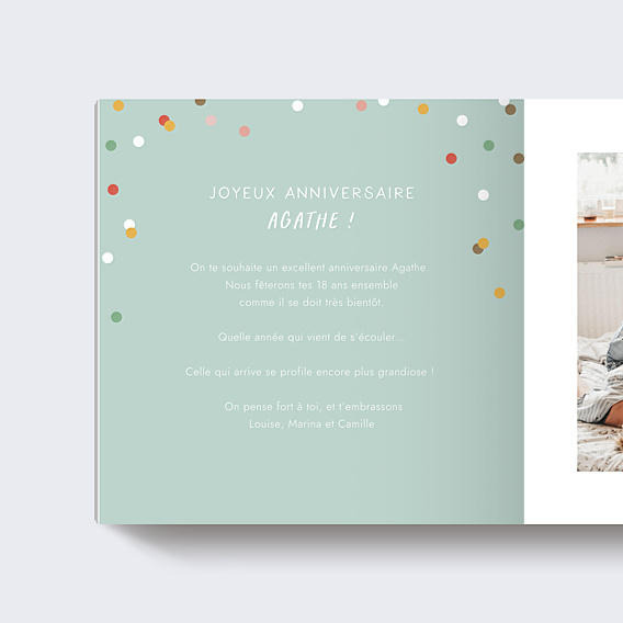 Album Photo Anniversaire Confettis