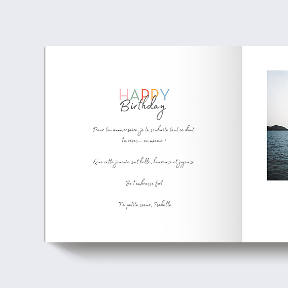 Album photo anniversaire Devinette Colorée Page 1