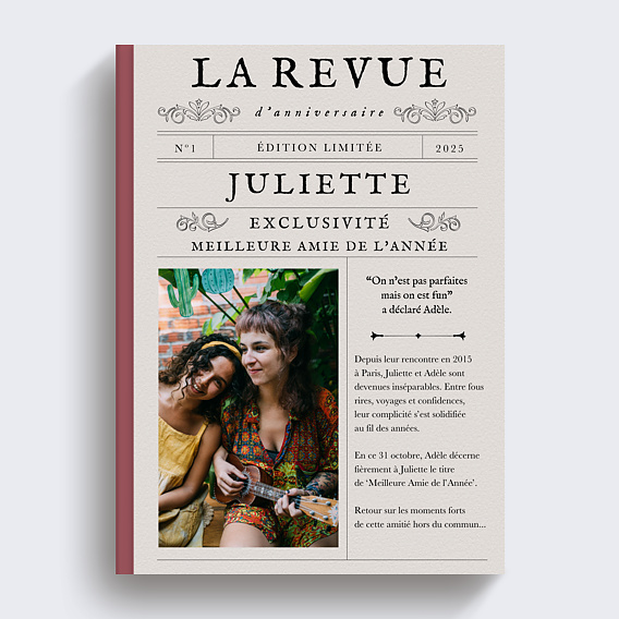 Album Photo Anniversaire Journal