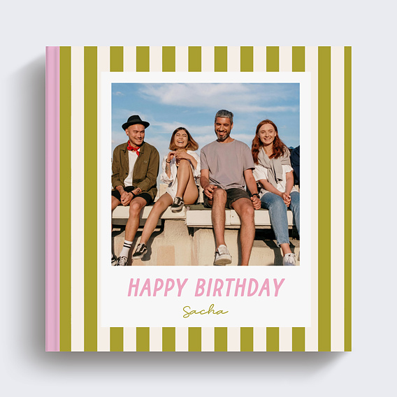 Album photo anniversaire Let’s Party Recto