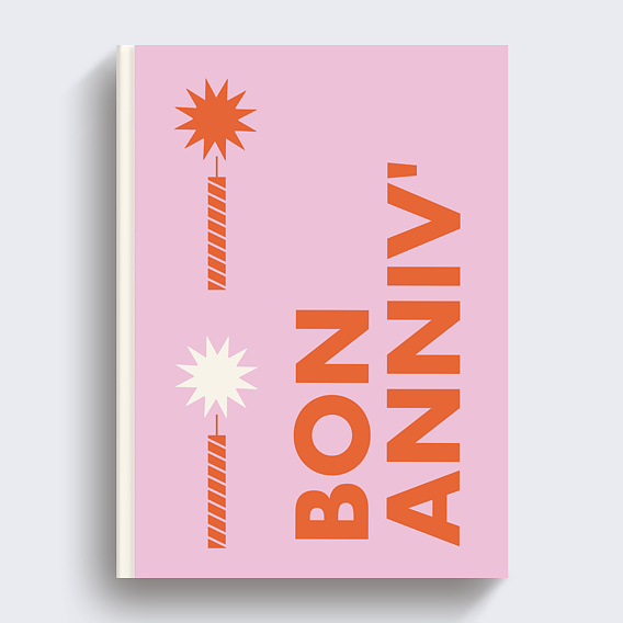 Album photo anniversaire Illustration Recto