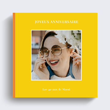 Album photo anniversaire Classique coloré