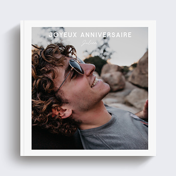 Album photo anniversaire Classique pleine page