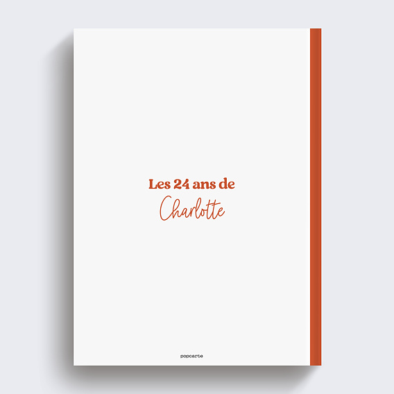 Album photo anniversaire Wavy imparfait Verso