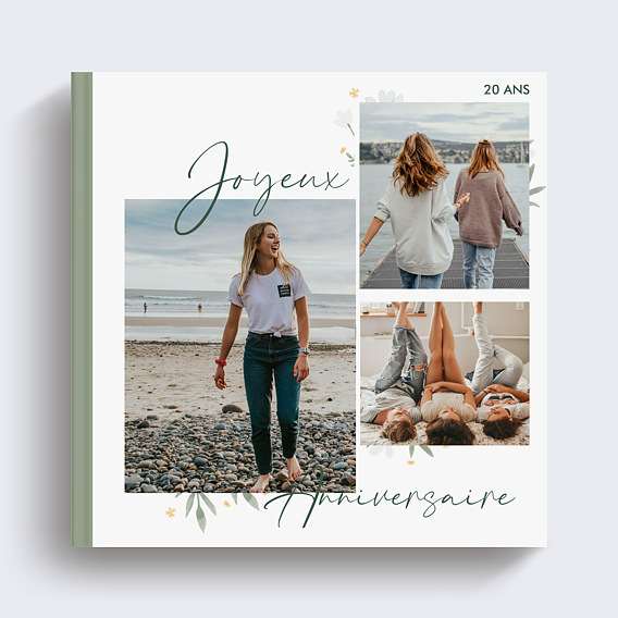 Album Photo Anniversaire Fleurs en Fête