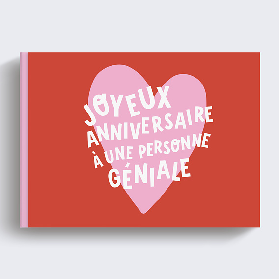 Album photo anniversaire Cœur génial