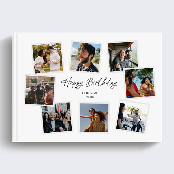Album photo anniversaire Multi Polaroids