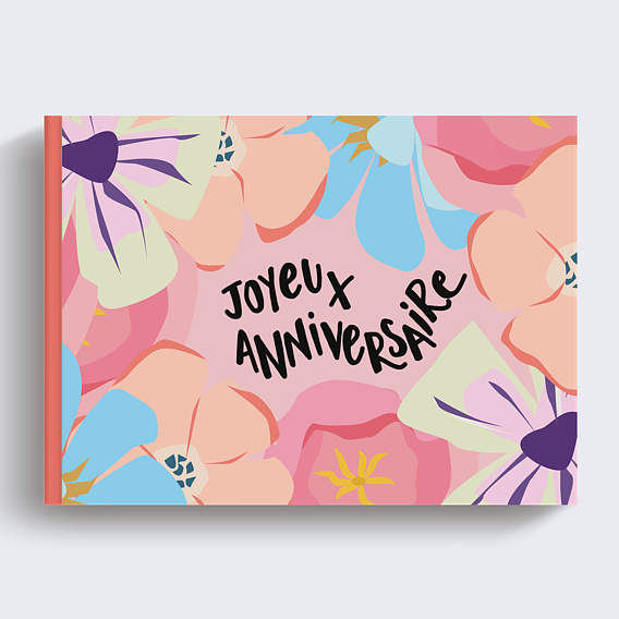 Album photo anniversaire Parterre Fleuri Recto