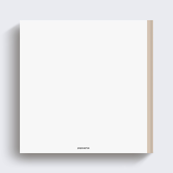 Album photo anniversaire Photo souvenir ocre 50 Verso