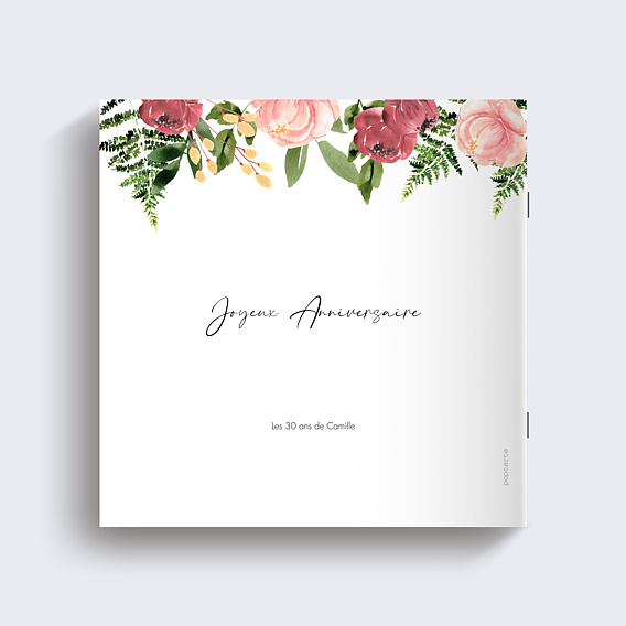 Album photo anniversaire Wild Flowers Page 15