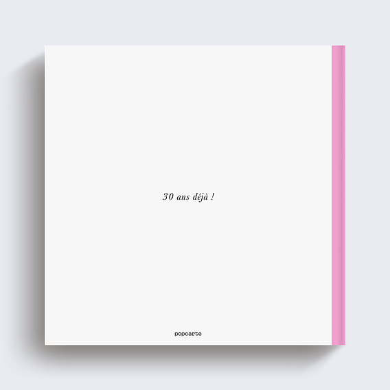 Album photo anniversaire Classique Photo Verso