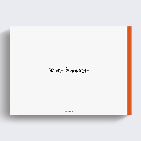 Album photo anniversaire Multiphoto Chic (50 photos) Verso