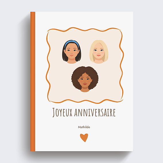Album Photo Anniversaire Visages minimalistes