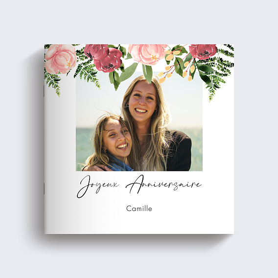 Album photo anniversaire Wild Flowers