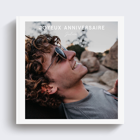 Album photo anniversaire Classique pleine page