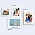 Album Photo Anniversaire Portrait en illustration minimaliste