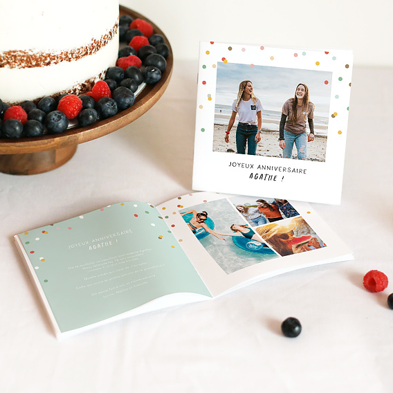 Album photo anniversaire Confettis Après 4