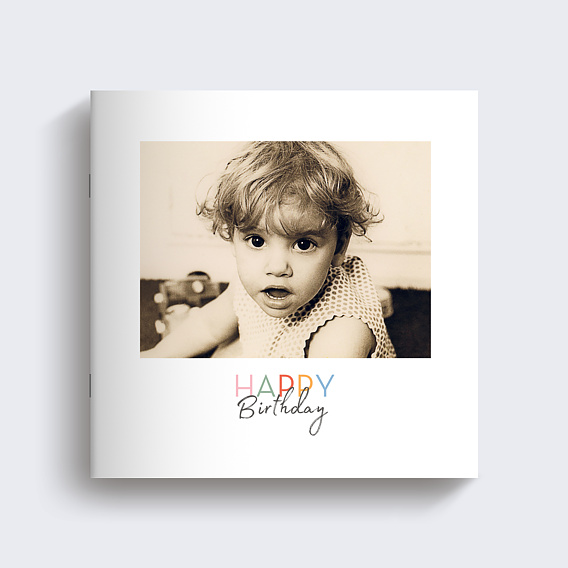 Album photo anniversaire Devinette Colorée