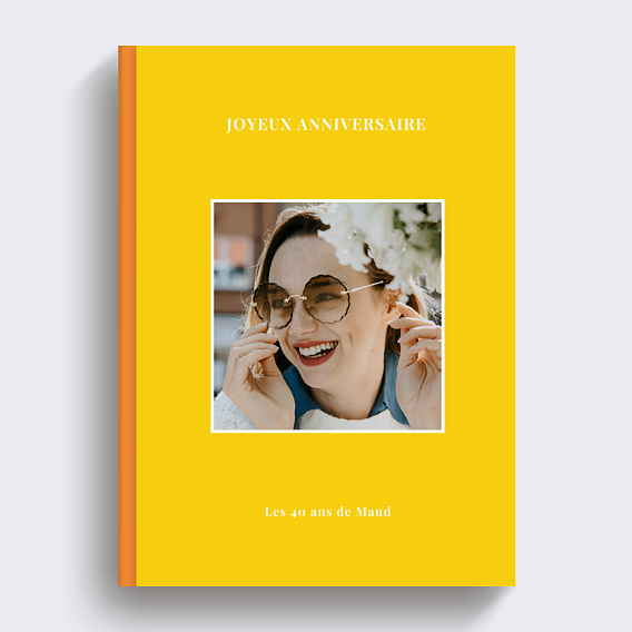 Album photo anniversaire Classique coloré