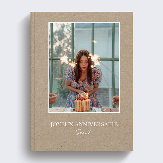 Album photo anniversaire Classique Kraft