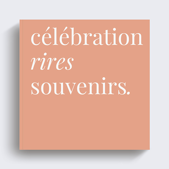 Album photo anniversaire Good Vibes Recto