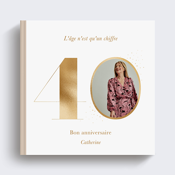 Album Photo Anniversaire Photo souvenir ocre 40