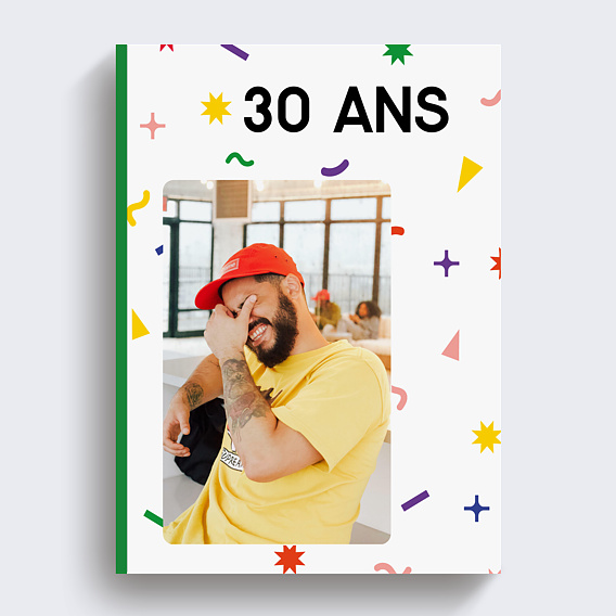 Album photo anniversaire Festif Recto