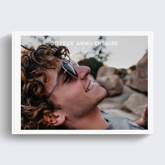 Album photo anniversaire Classique pleine page