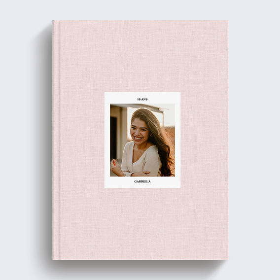 Album photo anniversaire Tissu embossé