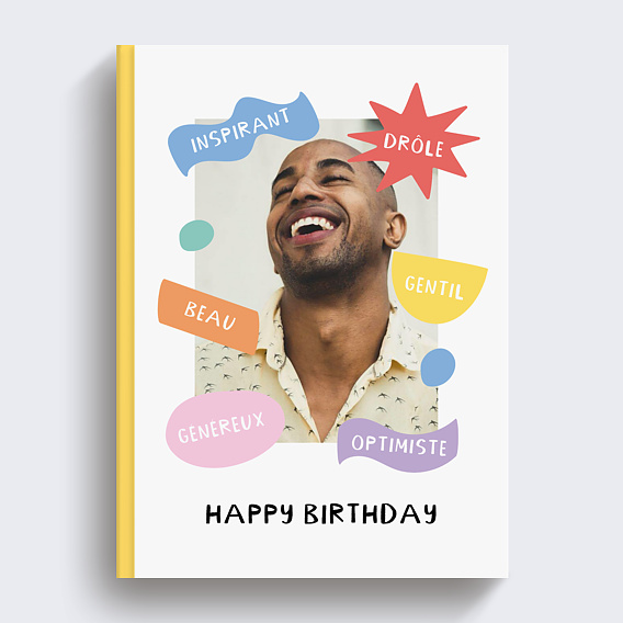 Album photo anniversaire Couleurs Recto