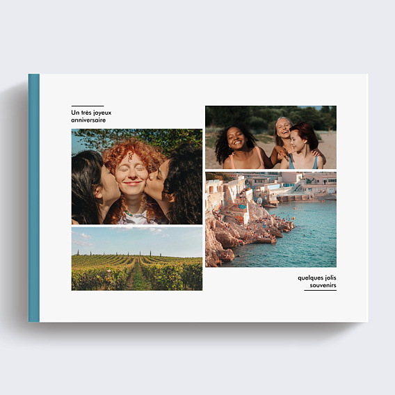 Album photo anniversaire Classique Multiphoto Recto