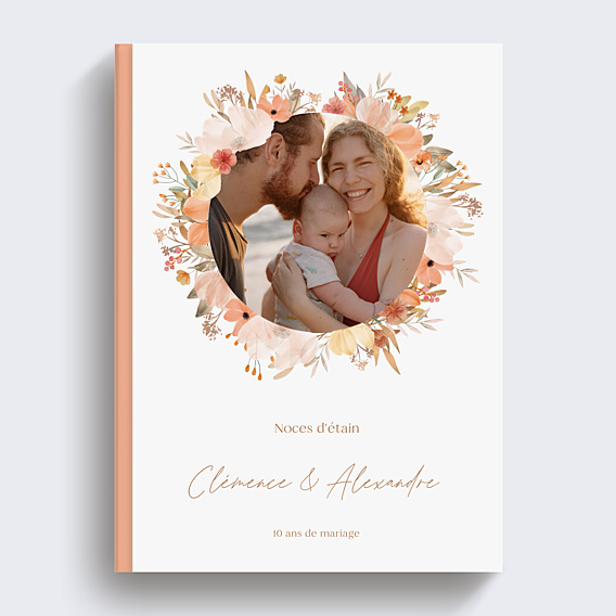 Album photo anniversaire Fleurs Champêtres