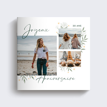 Album Photo Anniversaire Fleurs en Fte