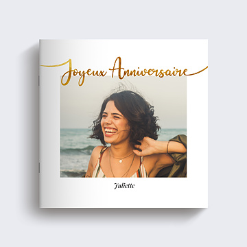 Album Photo Anniversaire Ligne Ocre