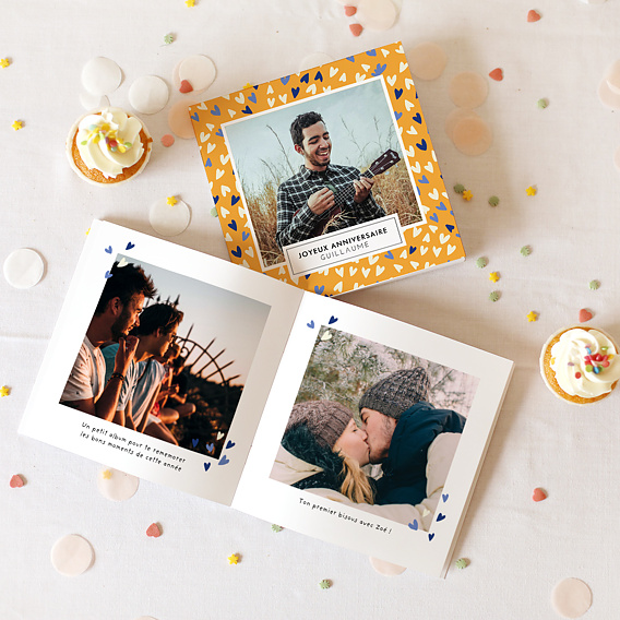 Album photo anniversaire Petits Cœurs (15 Photos) Après 1