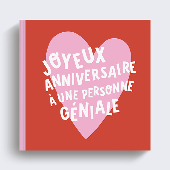 Album photo anniversaire Cœur génial