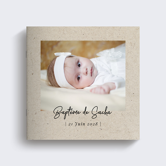 Album photo baptême Chiné